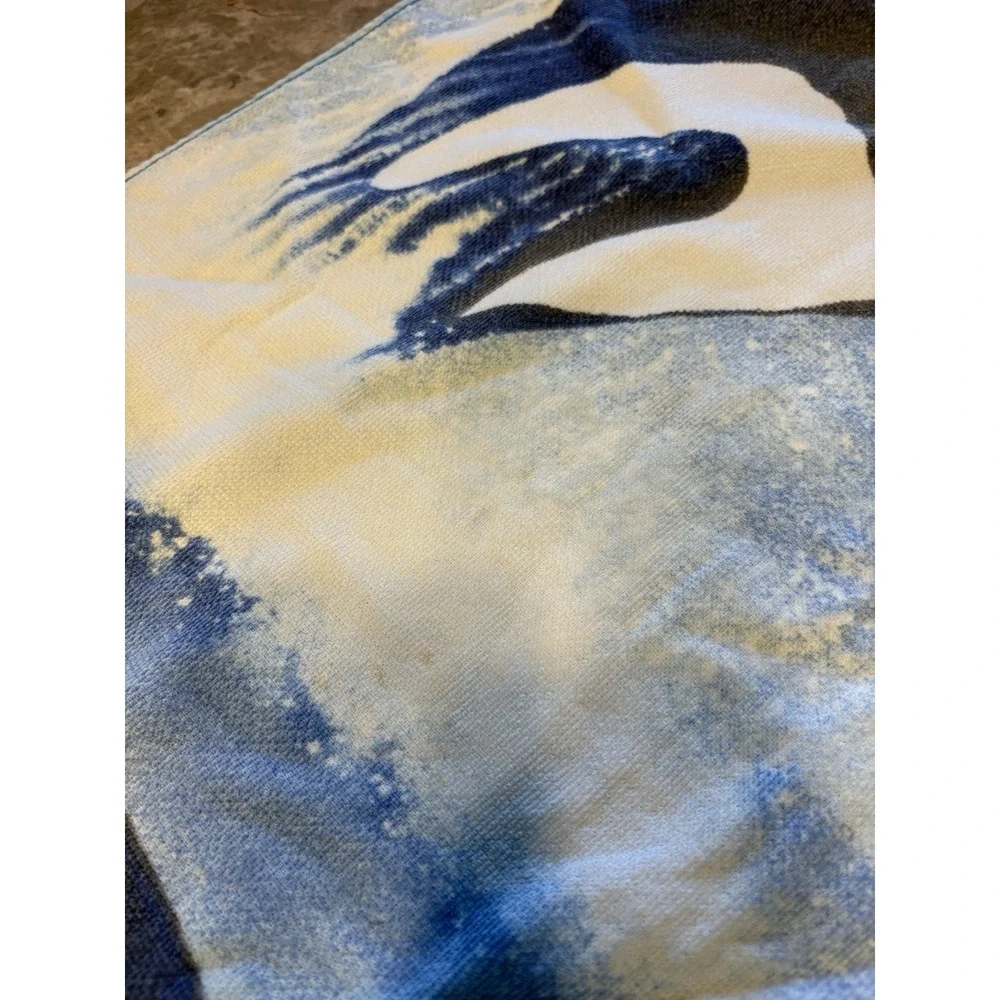 Vintage Whale Florida Ocean Beach Towel Whales Under the Sea Aquatic 26